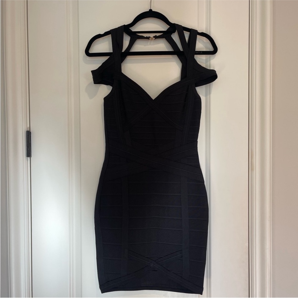 Sarah Boo Black Bandage Dress